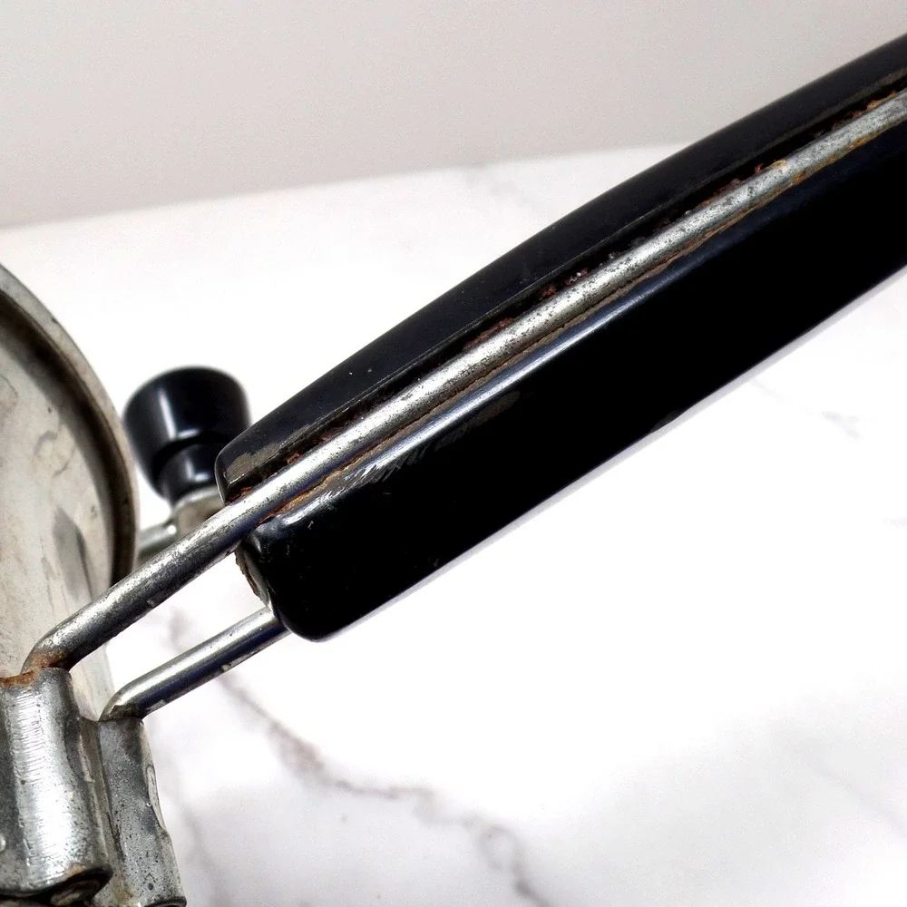 Vintage Foley Food Mill with Black Bakelite Handle and Knob (1950s)